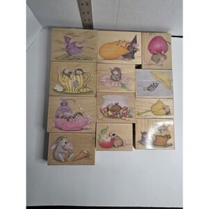 Vintage Stampabilities Mouse Stamps, Various Use Conditions